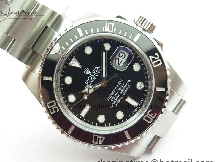 MiroTime 0409 Submariner 116610 LN Black Ceramic ZRF 1:1 Best Edition on SS Bracelet VR3135 (CF Bezel) Contemporary 2758